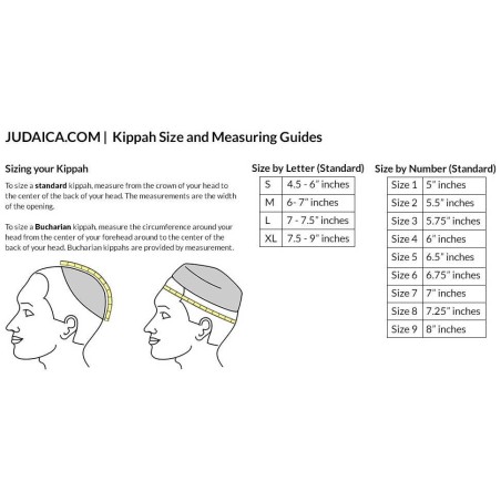 Navy 4 Part Velvet Kippah - Size 3 | Kippahs | Judaica