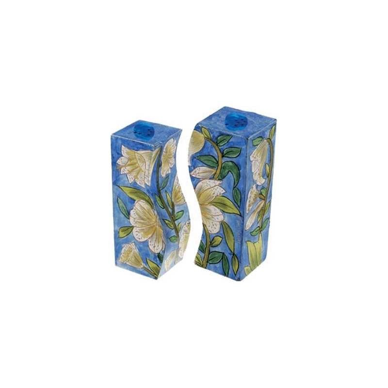 Lilies Fitted Salt & Pepper Shakers | Home Goods | Judaica