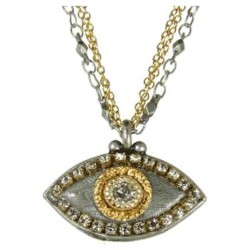 Silver Gray Evil Eye Necklace | Jewelry | Judaica