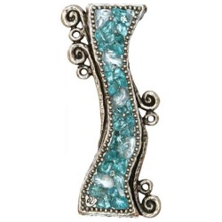 Aqua Marine Mezuzah Case | Mezuzahs | Judaica