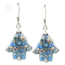 Blue Hamsa Earrings | Jewelry | Judaica