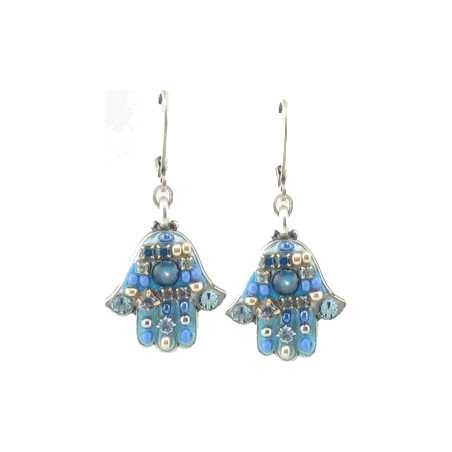 Blue Hamsa Earrings | Jewelry | Judaica