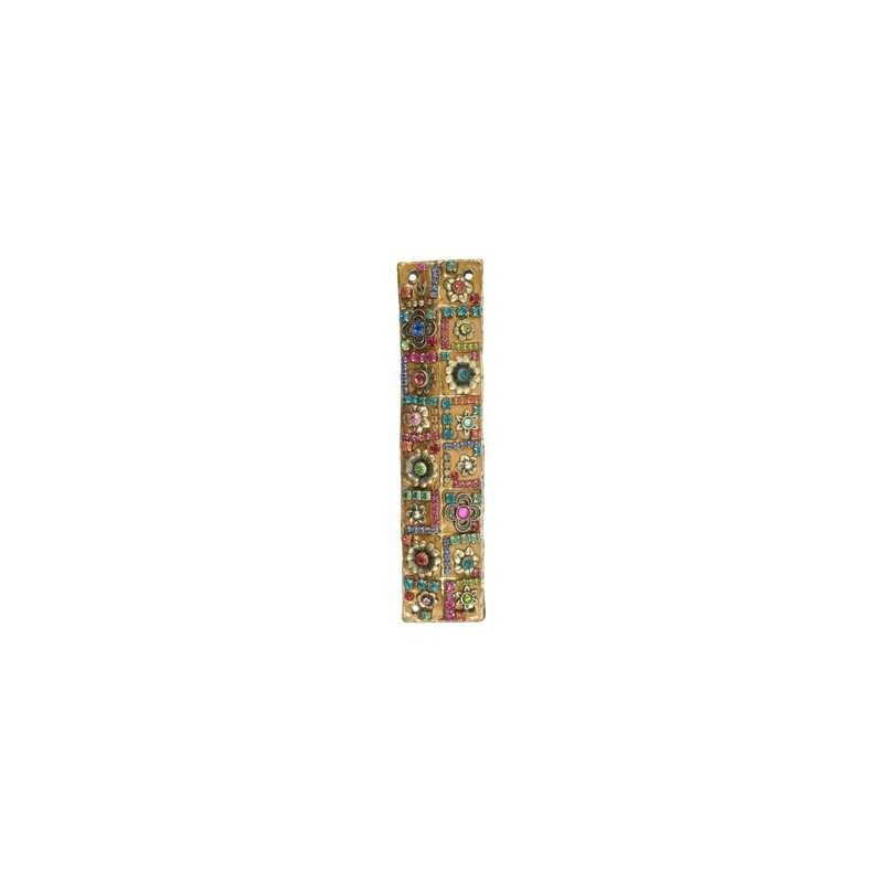 Floral Crystals Mezuzah Case | Mezuzahs | Judaica