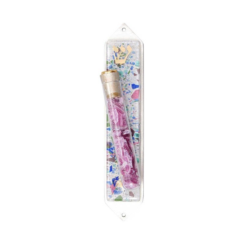 Fiesta Wedding Breaking Glass Keepsake Mezuzah Cas | Wedding | Judaica