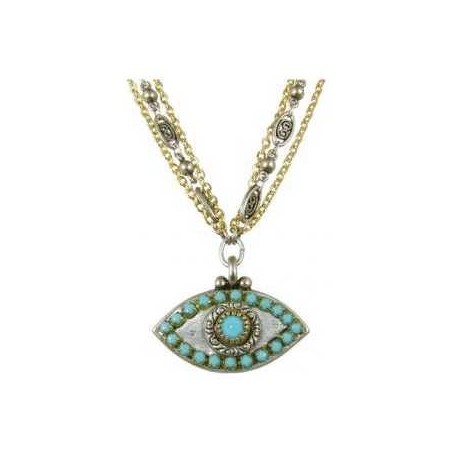 Silver and Blue Evil Eye Necklace | Jewelry | Judaica