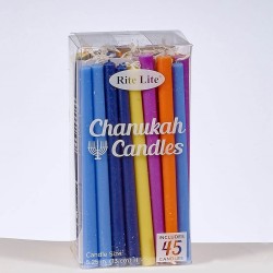 Deluxe Multi-Color Chanukah Candles | Hanukkah | Judaica