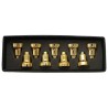 Gold Menorah Wax Drip Cups - Set of 9 | Hanukkah | Judaica