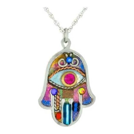 Vibrant Hamsa Necklace | Jewelry | Judaica