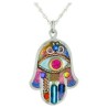 Vibrant Hamsa Necklace | Jewelry | Judaica