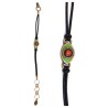 Green Evil Eye Bracelet with Red Crystal | Jewelry | Judaica
