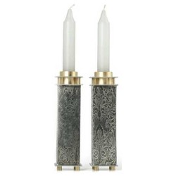 Short Square Candlesticks | Candle Holders | Judaica