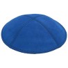 Royal Blue Suede Kippah | Kippahs | Judaica