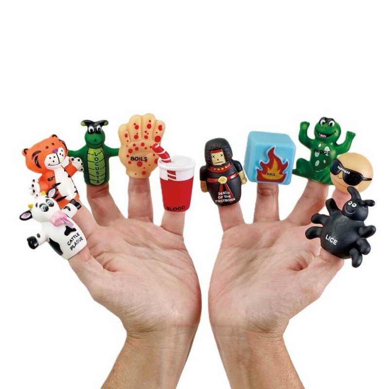 Ten Plague Finger Puppet Set | Passover | Judaica