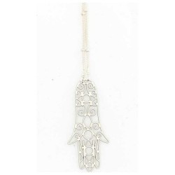 Elongated Arabesque Hamsa Necklace | Jewelry | Judaica