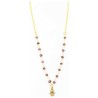 Petite Hamsa with Goldtone Beaded Necklace | Jewelry | Judaica
