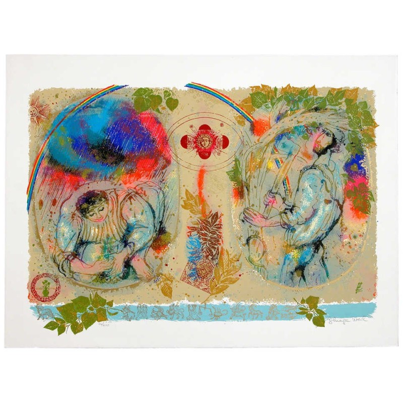 Twins I - Planter and Woodsman | Art | Judaica