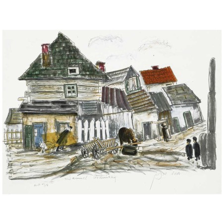 Horse and Cart in Kuzmir | Art | Judaica