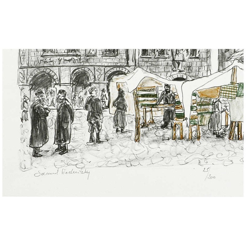Market Place in Kuzmir | Art | Judaica