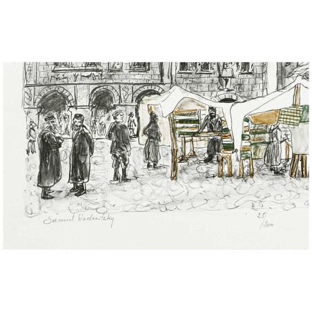 Market Place in Kuzmir | Art | Judaica
