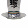 Multi Stripes Hammered Kiddush Cup | Kiddush Cups | Judaica