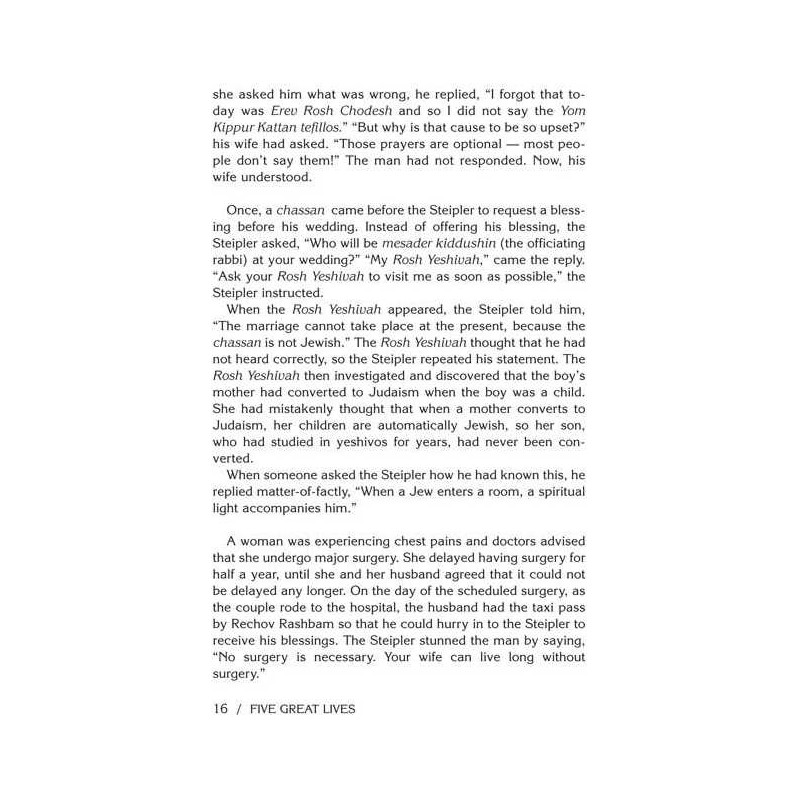 5 Great Lives - Hardcover | Books | Judaica