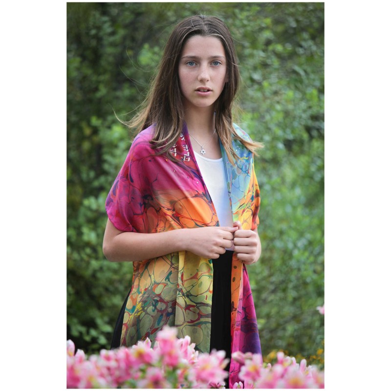 Colorful Happy Ending Tallit | Tallit/Tallis | Judaica