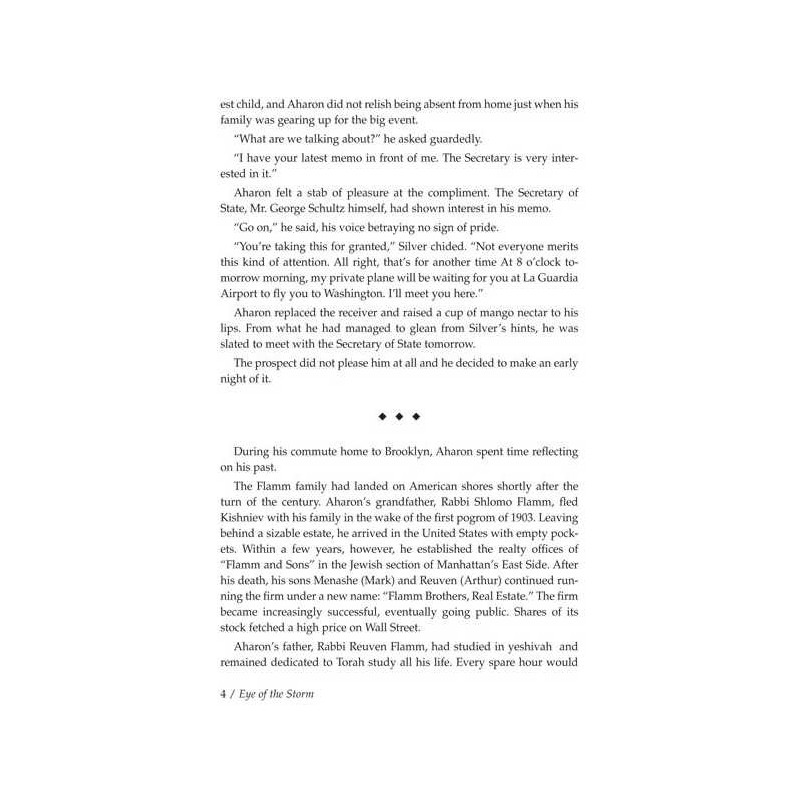 Eye Of The Storm [Shaar Press] Hardcover | Books | Judaica