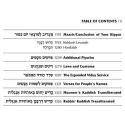 Interlinear Yom Kipppur Machzor Pocket Size Hard C | Books | Judaica