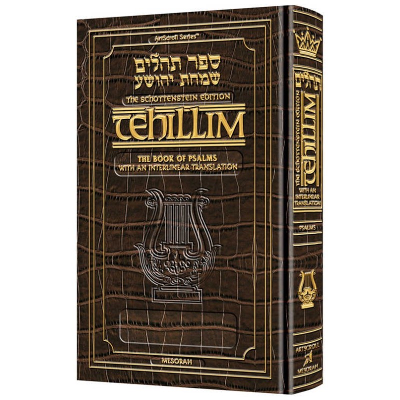 Schottenstein Ed Tehillim: Book of Psalms Interlin | Books | Judaica