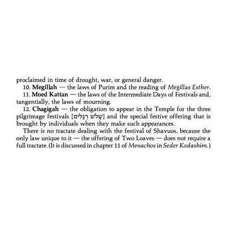 Yad Avraham Mishnah Series: Seder Moed - Personal  | Books | Judaica