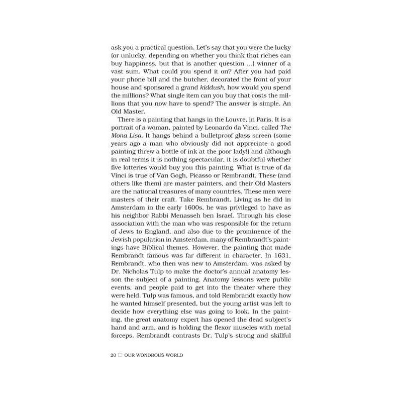 Our Wondrous World - Hardcover | Books | Judaica