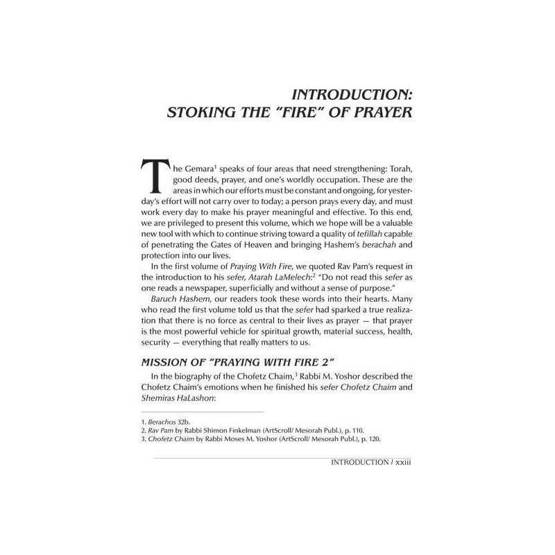 Praying with Fire Volume 2 - Hardcover | Books | Judaica