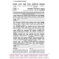 Schottenstein Ed Interlinear Haggadah - Hardcover | Passover | Judaica