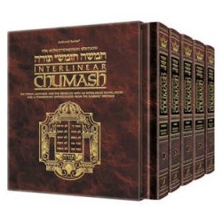 Schottenstein Edition Interlinear Chumashim 5 Vol  | Books | Judaica