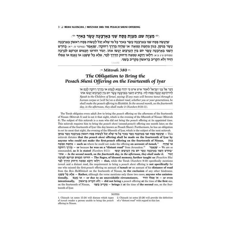 Schottenstein Edition Sefer Hachinuch / Book of Mi | Books | Judaica