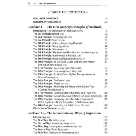 Shaarei Teshuvah / Gateways of Teshuvah - Jaffa Ed | Books | Judaica