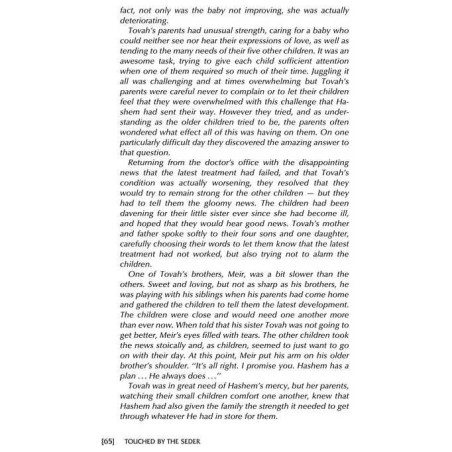 TOUCHED BY THE SEDER (H/C) | Passover | Judaica