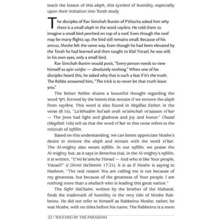 Touched by the Parashah Vayikra/Bamidbar/Devarim | Books | Judaica