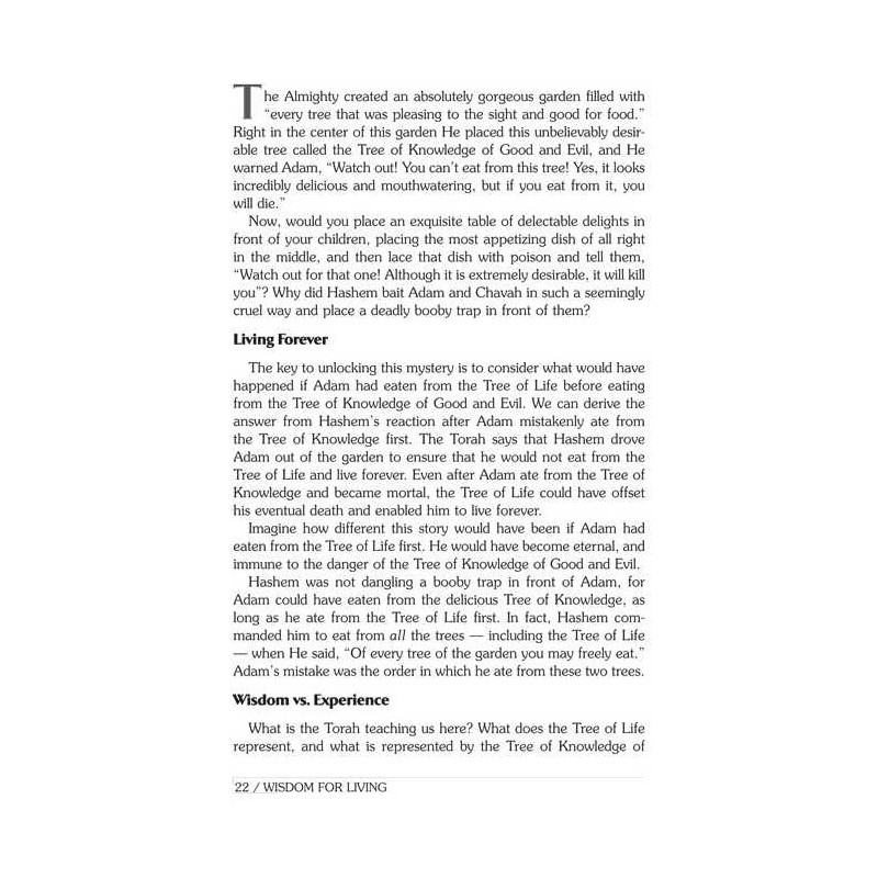 Wisdom for Living | Books | Judaica