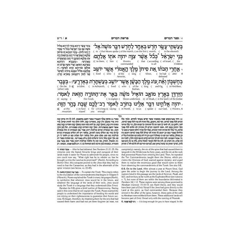 Schottenstein Ed Interlinear Chumash Vol 5: Devari | Books | Judaica