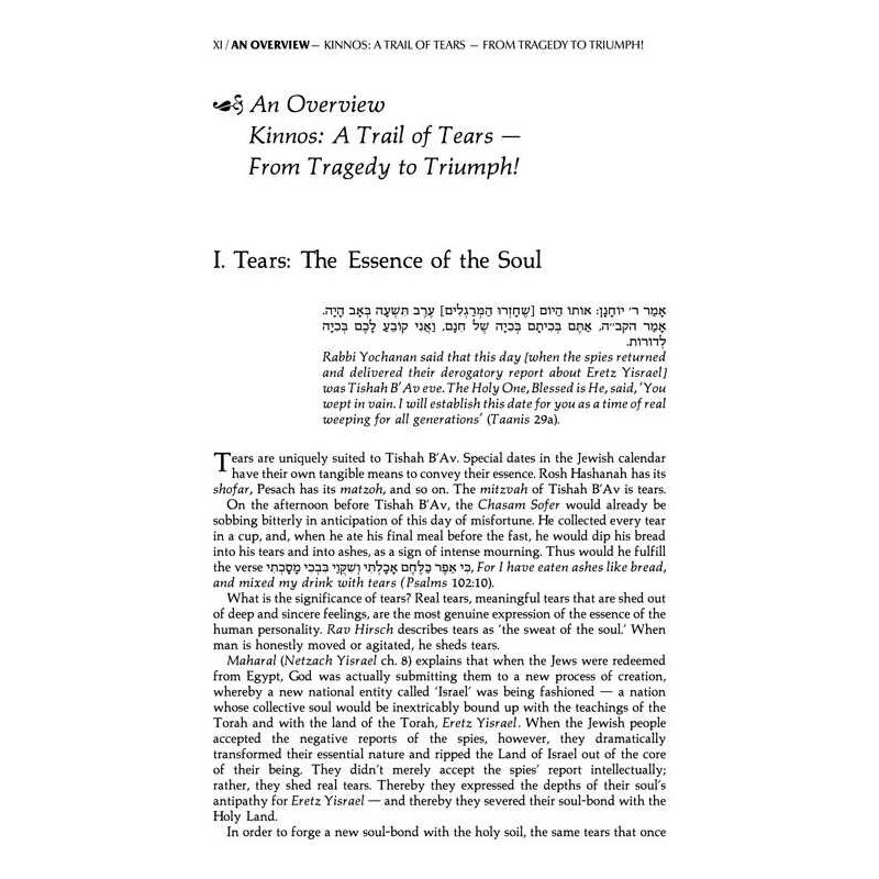 Hebrew/English Kinnos / Tishah B'av Service - Ashk | Books | Judaica