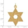 14k Yellow Gold Laser-Etched Star Of David Pendant | Jewelry | Judaica