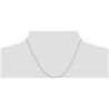 14k White Gold 18-Inch Cable Necklace Chain | Jewelry | Judaica