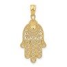 14k Yellow Gold Filigree Hamsa Pendant | Jewelry | Judaica