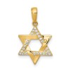 14k Yellow Gold CZ Woven Star of David Pendant | Jewelry | Judaica
