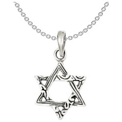 Sterling Silver Multi-textured Antiqued Star of Da | Jewelry | Judaica