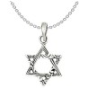 Sterling Silver Multi-textured Antiqued Star of Da | Jewelry | Judaica