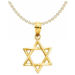 14k Polished Yellow Gold Star of David Pendant | Jewelry | Judaica