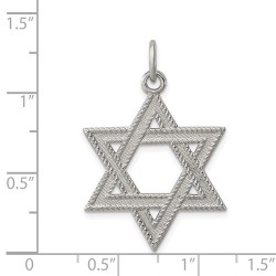 Deluxe Sterling Silver Star of David Pendant | Jewelry | Judaica
