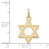 14k Matte Yellow Gold Star Of David Pendant | Jewelry | Judaica